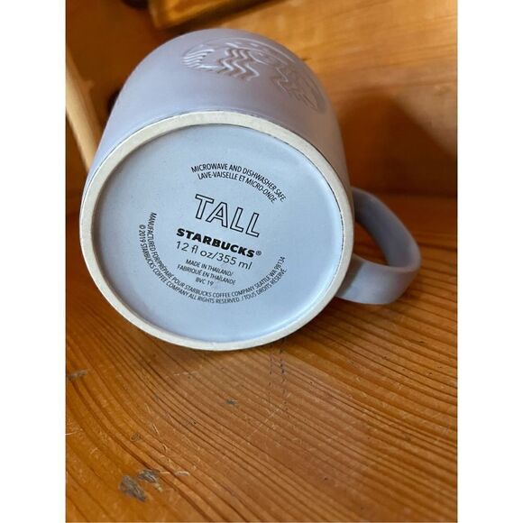RARE 2019 Starbucks Embossed Siren Tall 12 oz Anniversary Coffee Tea Mug Cup - Picture 3 of 3